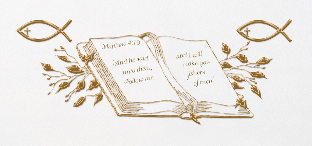 White Faux (Matthew 4 19)  PROOF